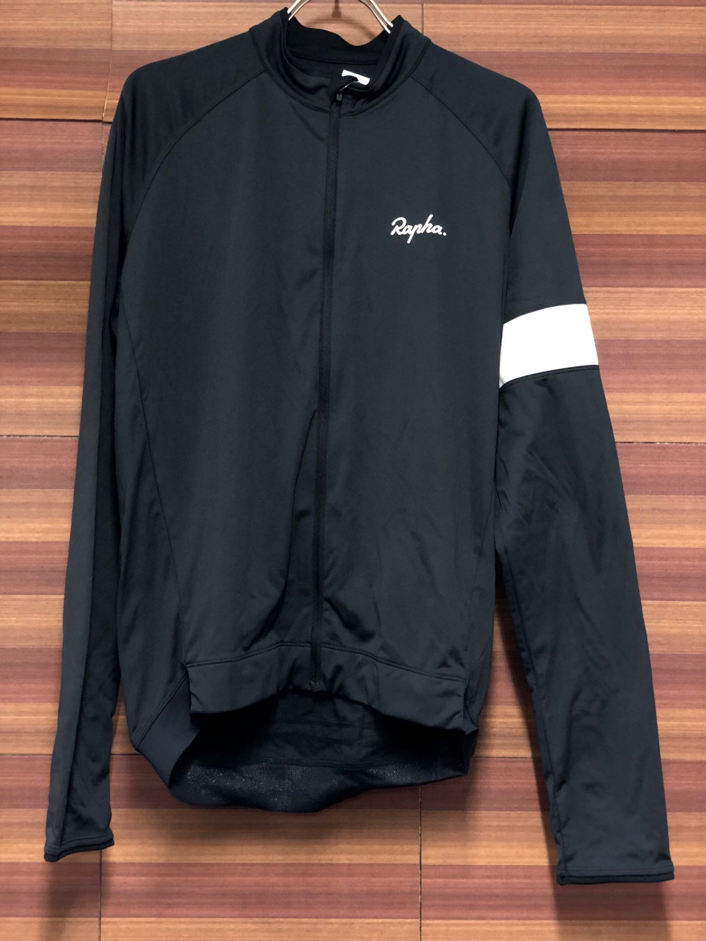IT553 ラファ Rapha CORE LONG SLEEVE JERSEY 長袖サイクルジャージ 黒 L 裏起毛