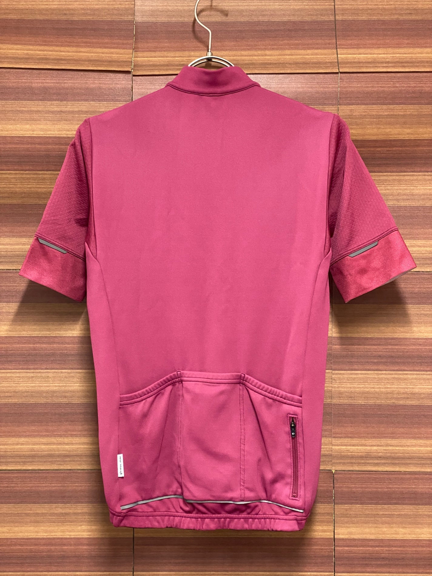 IV371 パールイズミ PEARL iZUMi 半袖 サイクルジャージ 赤紫 M