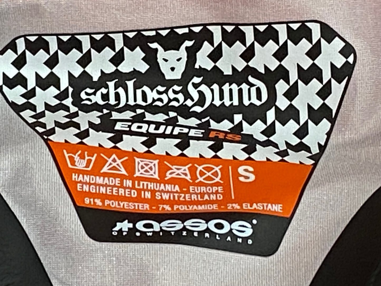 IQ702 アソス Assos EQUIPE RS Schlosshund 長袖 レインジャケット ピンクオレンジ S