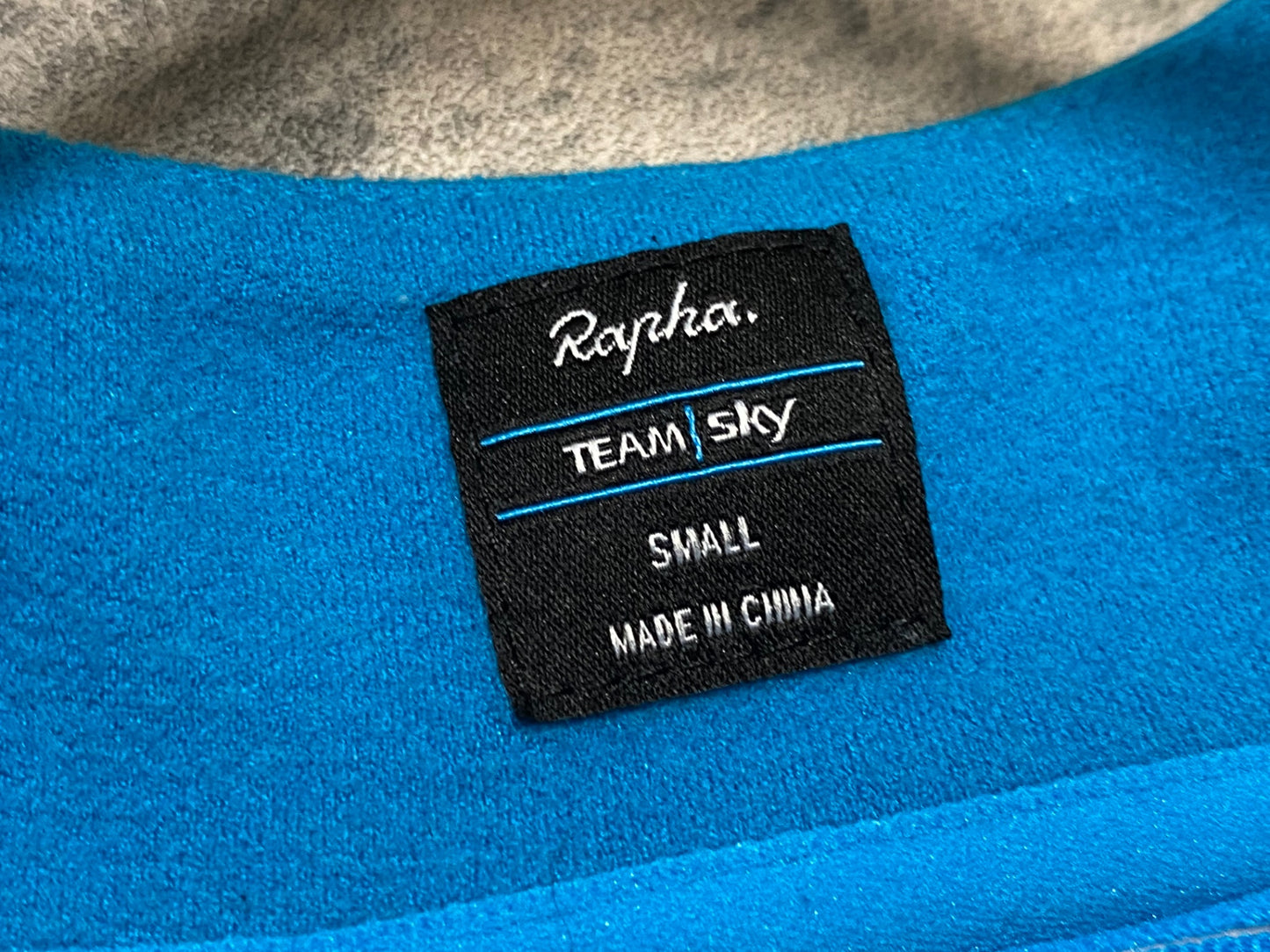 JC824 ラファ Rapha TRAINING WINTER JERSEY 長袖 サイクルジャージ 水色 S 裏起毛 TEAM sky