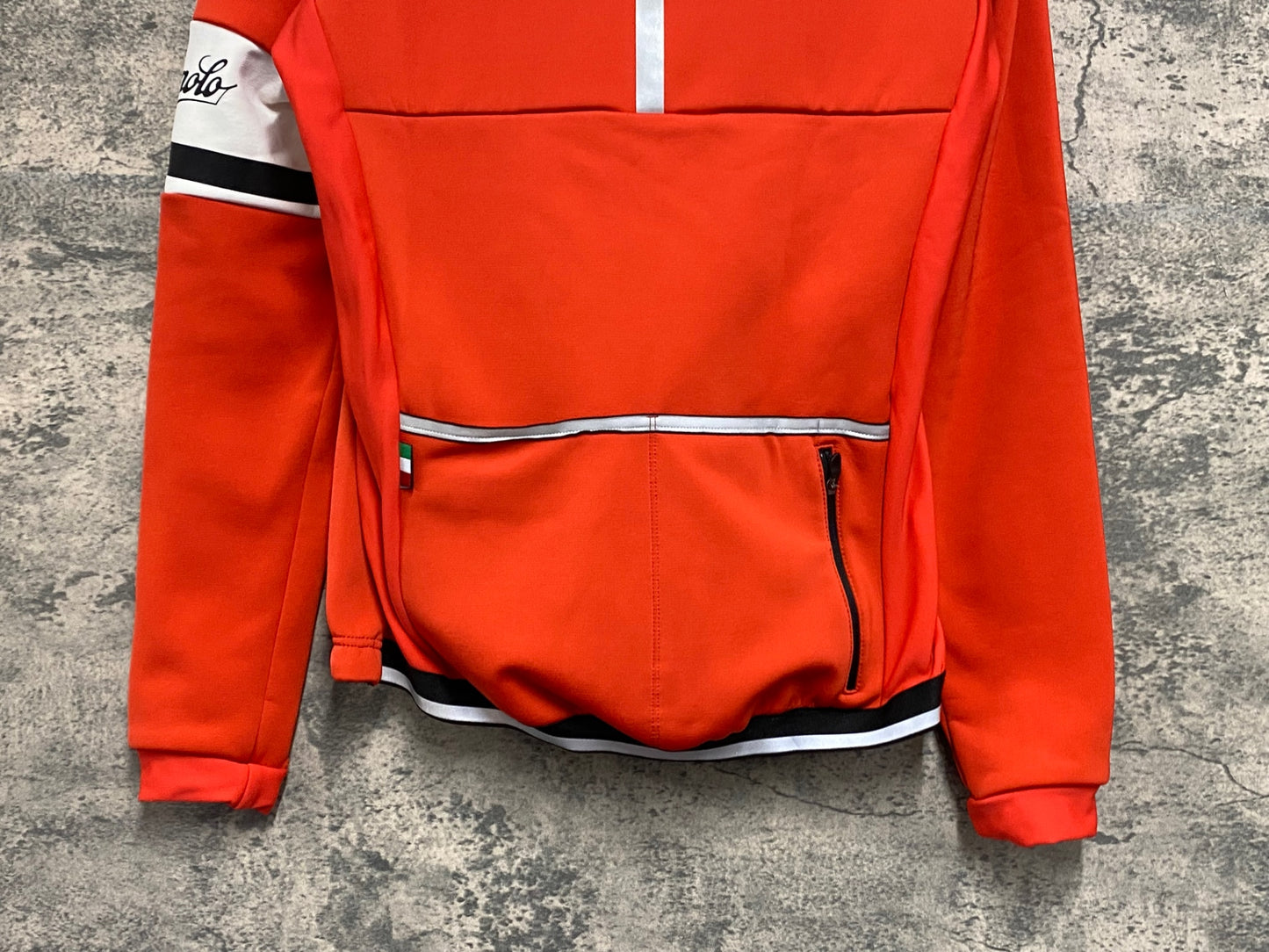 IZ545 カンパニョーロ CAMPAGNOLO 長袖 サイクルジャケット 赤 S 裏起毛