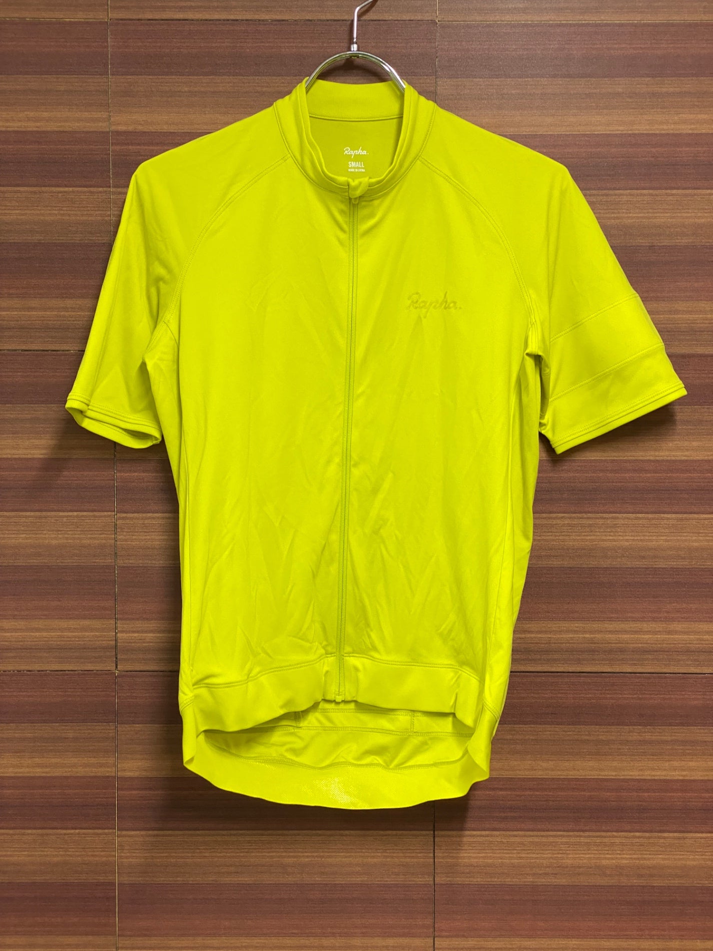 HV679 ラファ Rapha MEN'S SHORT SLEEVE CORE JERSEY 半袖 黄 S ※汚れあり