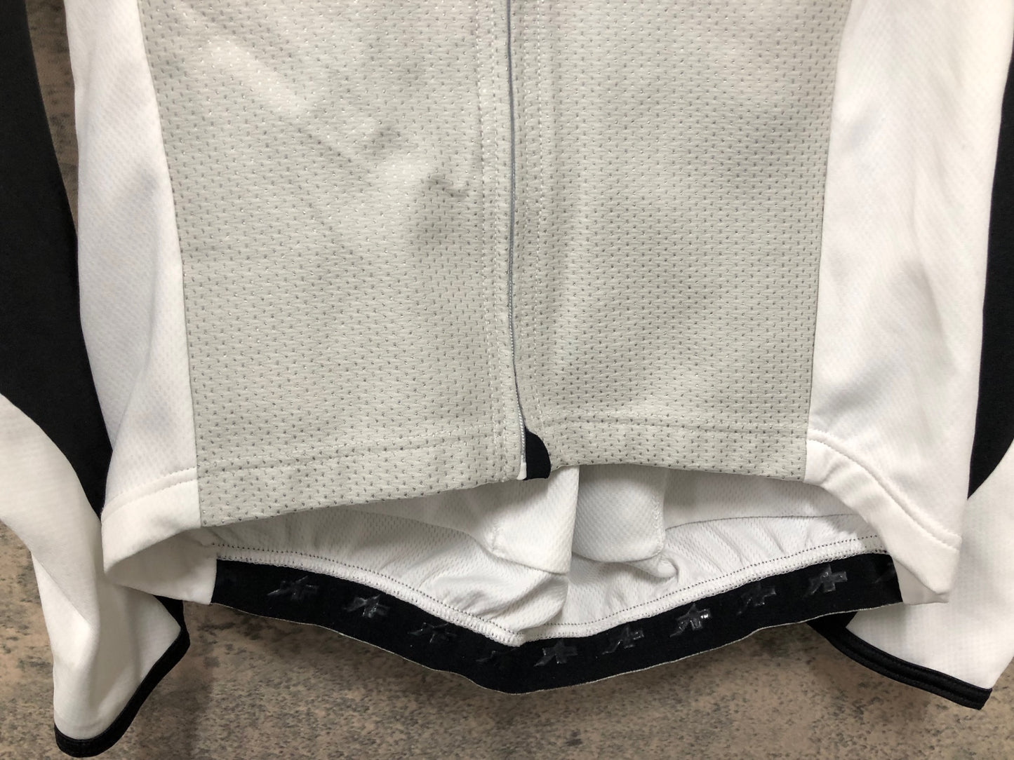 IY234 アソス assos Intermediate Evo 長袖 サイクルジャージ 白 黒 M