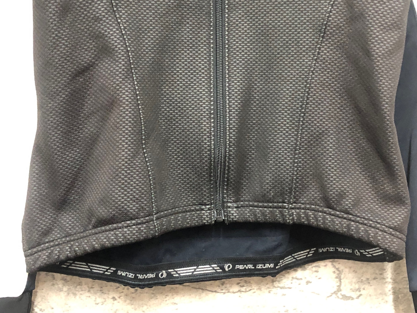 IY178 パールイズミ PEARL iZUMi 長袖 サイクルジャケット 黒 白 L 裏起毛 WINDBREAK