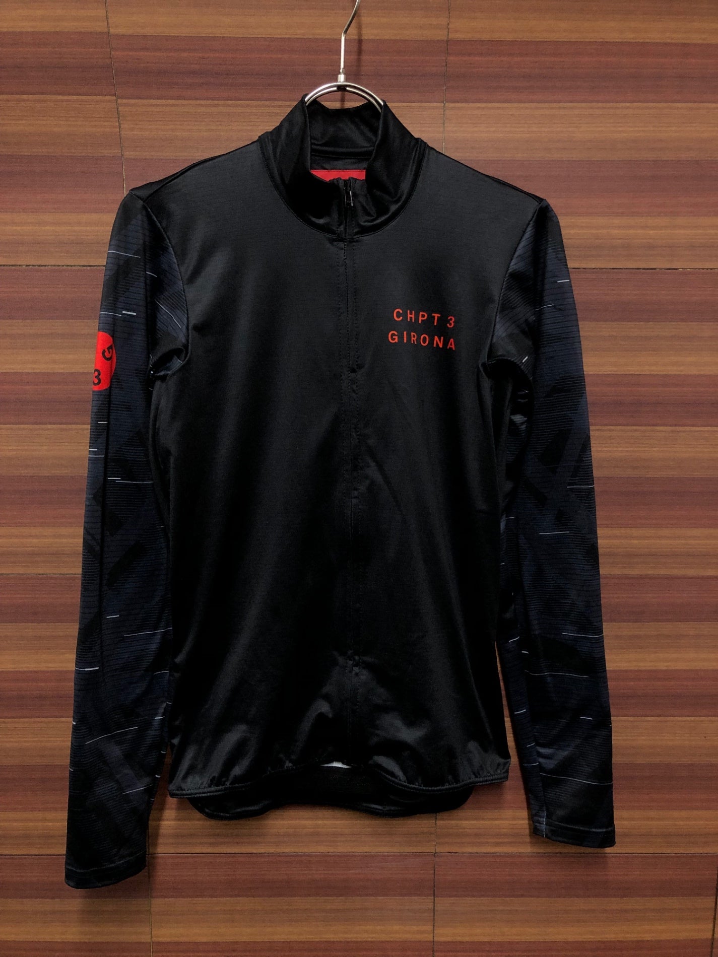 IL119 カステリ Castelli チャプター3 CHPT3 GIRONA 長袖 サイクルジャージ 黒 S