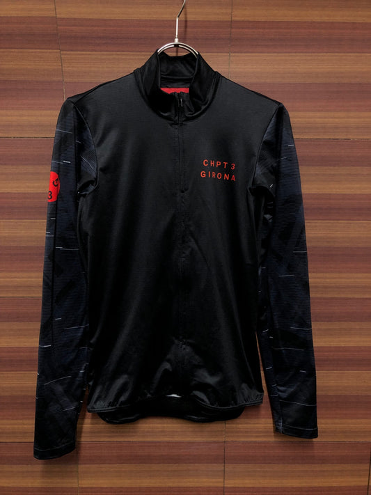 IL119 カステリ Castelli チャプター3 CHPT3 GIRONA 長袖 サイクルジャージ 黒 S