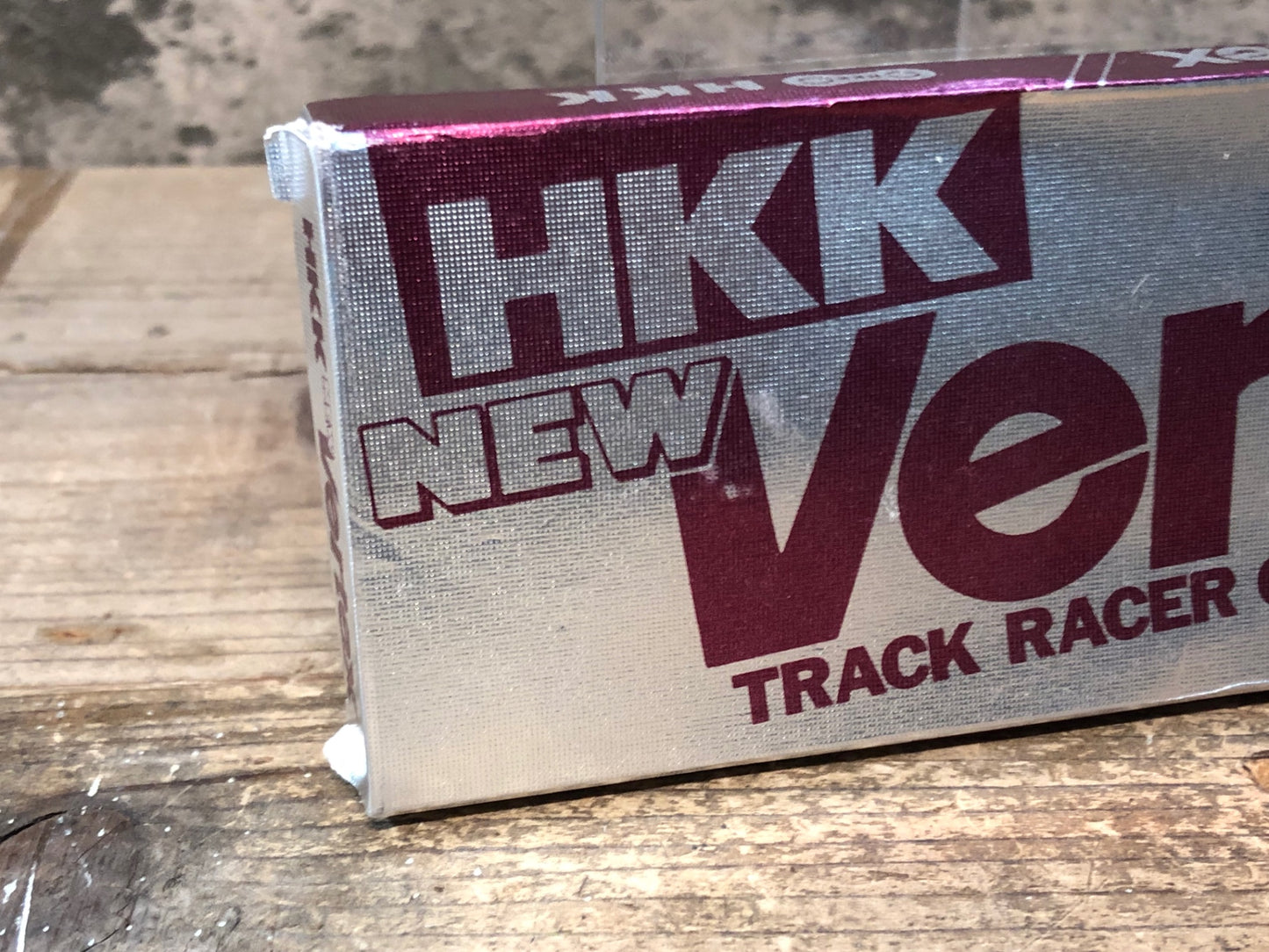 IP833 HKK Vertex TRACK RACER CHAIN 厚歯 シングル チェーン NJS トラック ピスト用 シルバーブラック