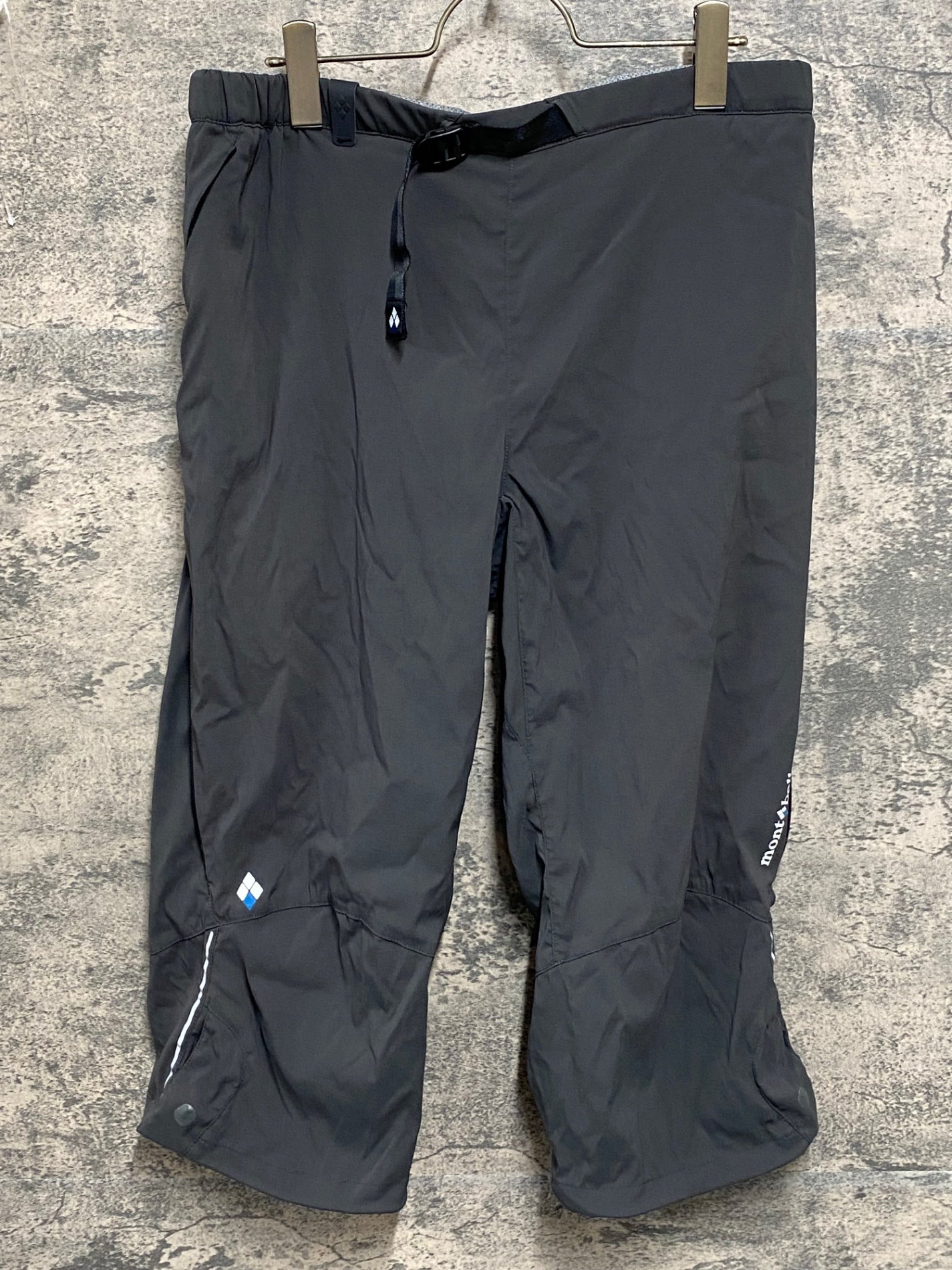 JB489 モンベル mont-bell パッド付 サイクルパンツ 七分丈 グレー M