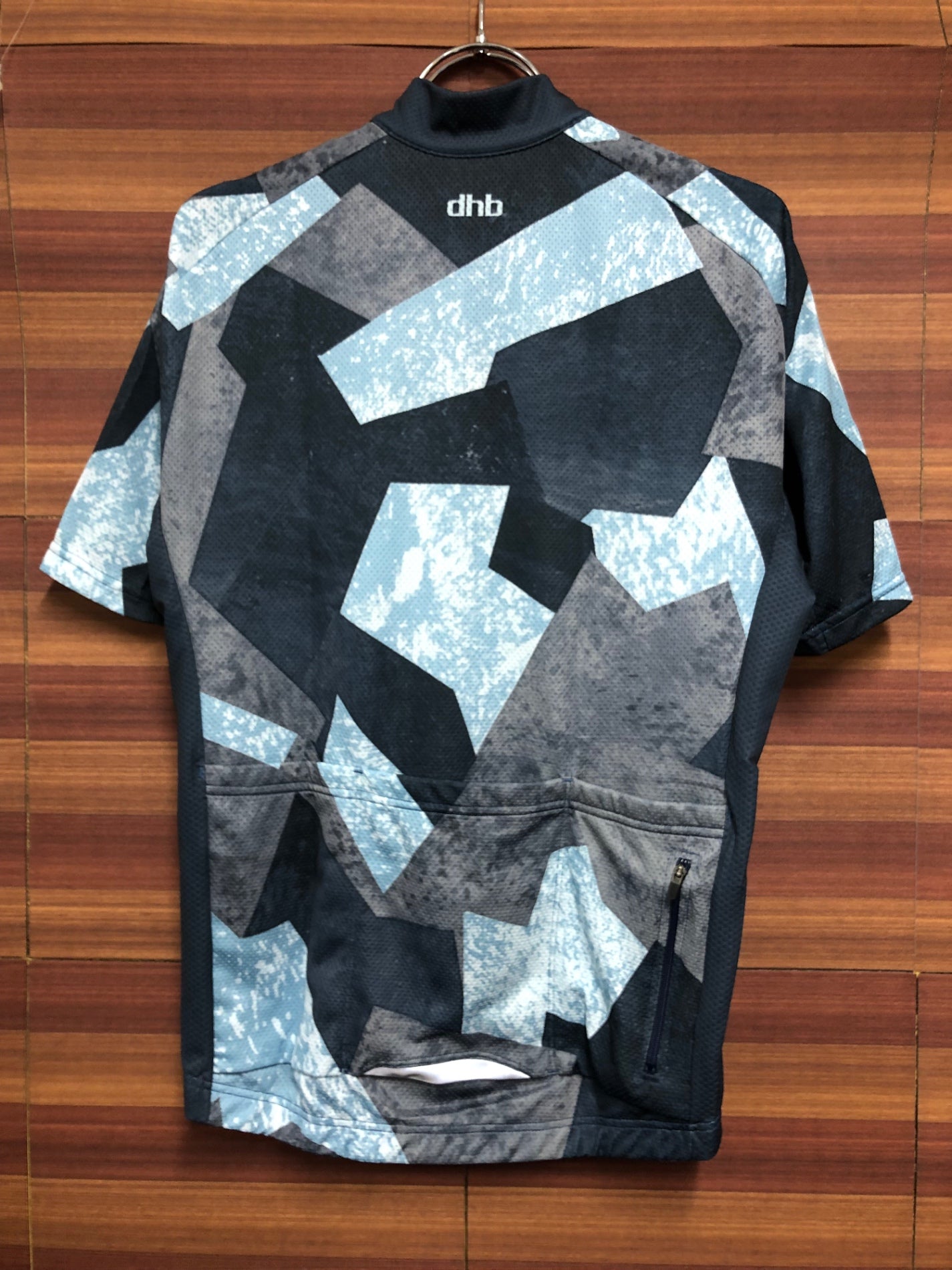 IM968 dhb 半袖 サイクルジャージ 紺 水 グレー S