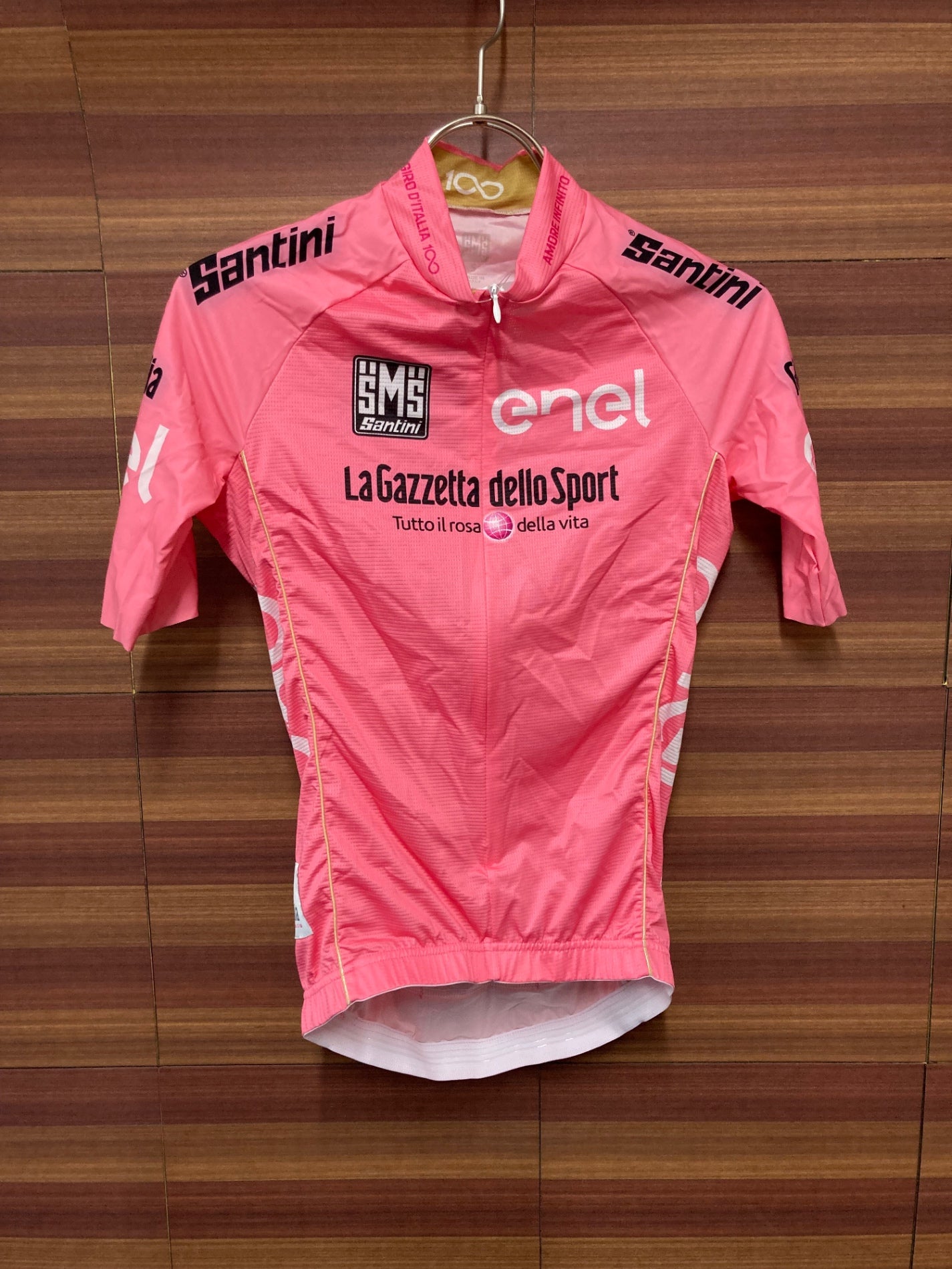IU817 サンティーニ Santini 半袖 サイクルジャージ ピンク S