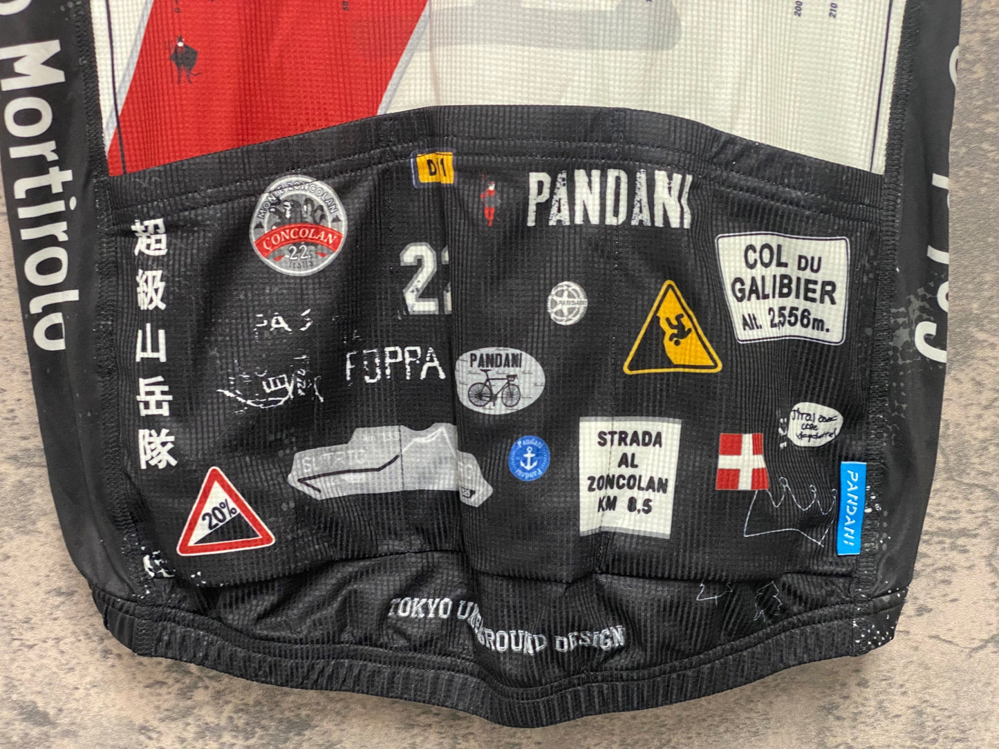 IZ860 パンダーニ Pandani TOKYO UNDERGROUND DESIGN 半袖 サイクルジャージ 白 Ｍ