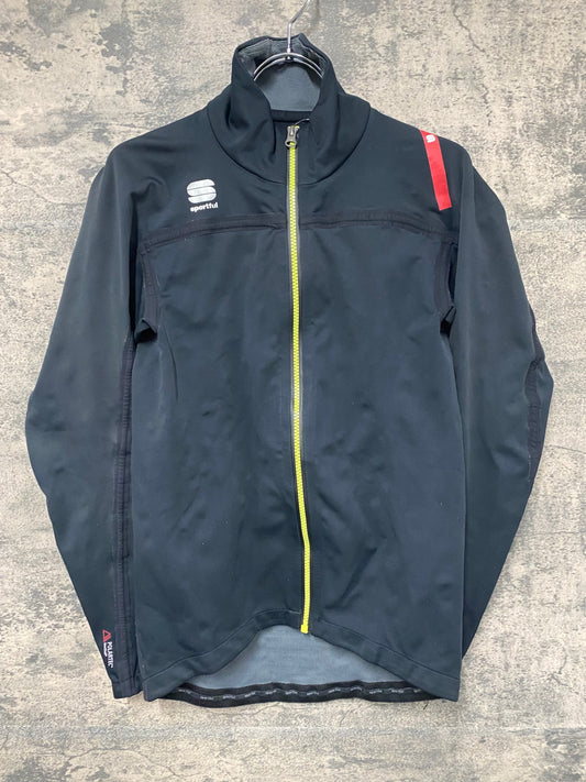 IZ550 スポーツフル sportful 長袖 サイクルジャージ 黒 S POLARTEC Neoshell ロゴヒビ