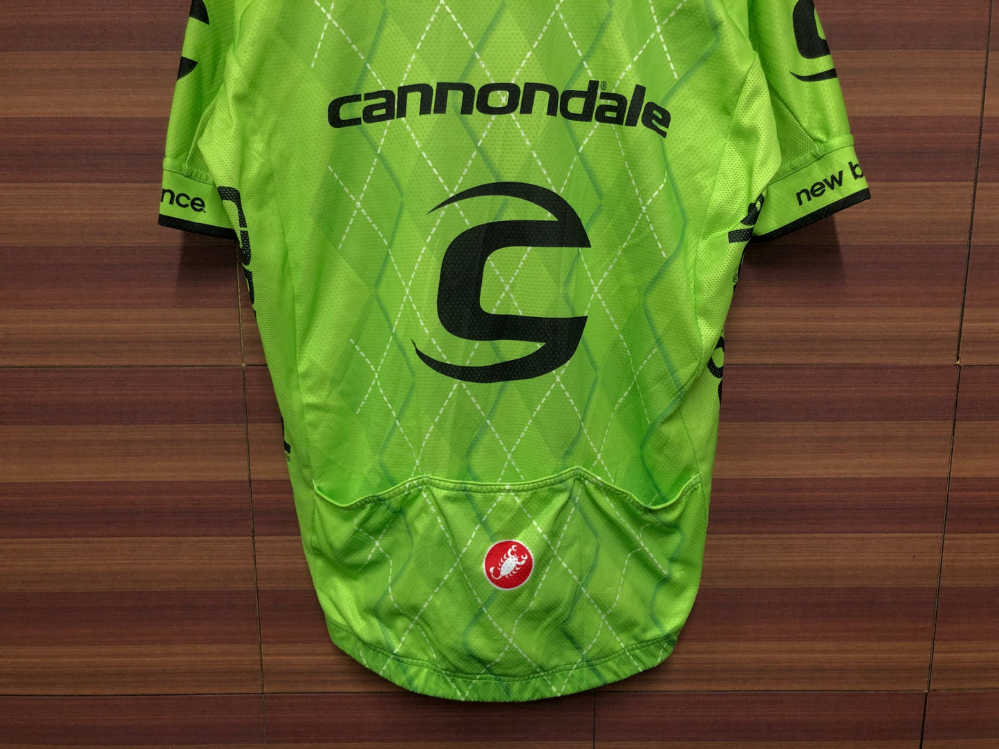 IN744 カステリ CASTELLI 半袖 サイクルジャージ 緑 M Cannondale
