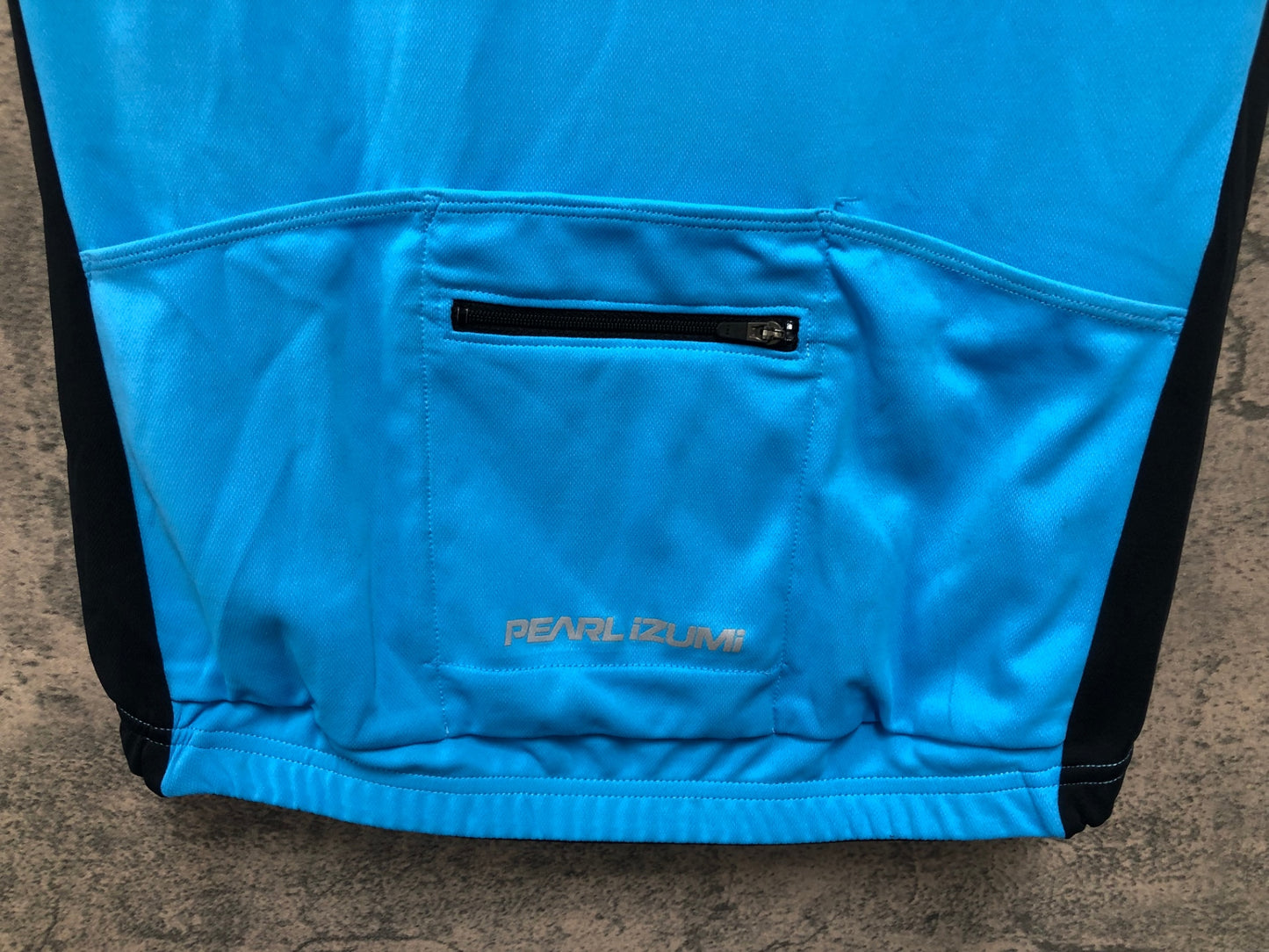 IZ768 パールイズミ PEARL iZUMi 半袖 サイクルジャージ 水色 黒 L