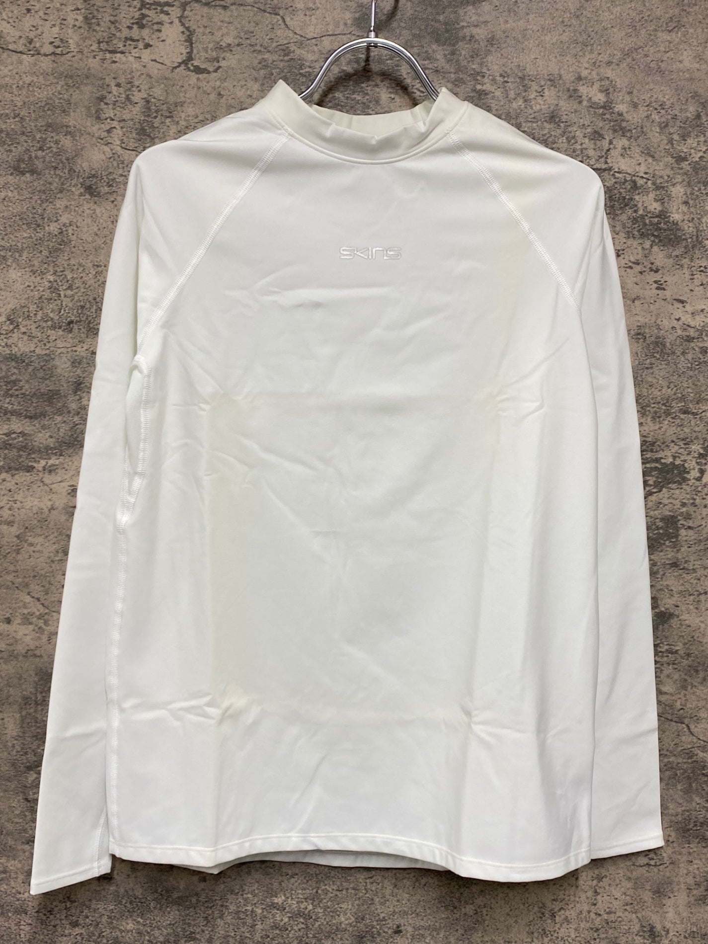 IW944 スキンズ SKINS DNAmic Force 長袖 ベースレイヤー M ホワイト 裏起毛