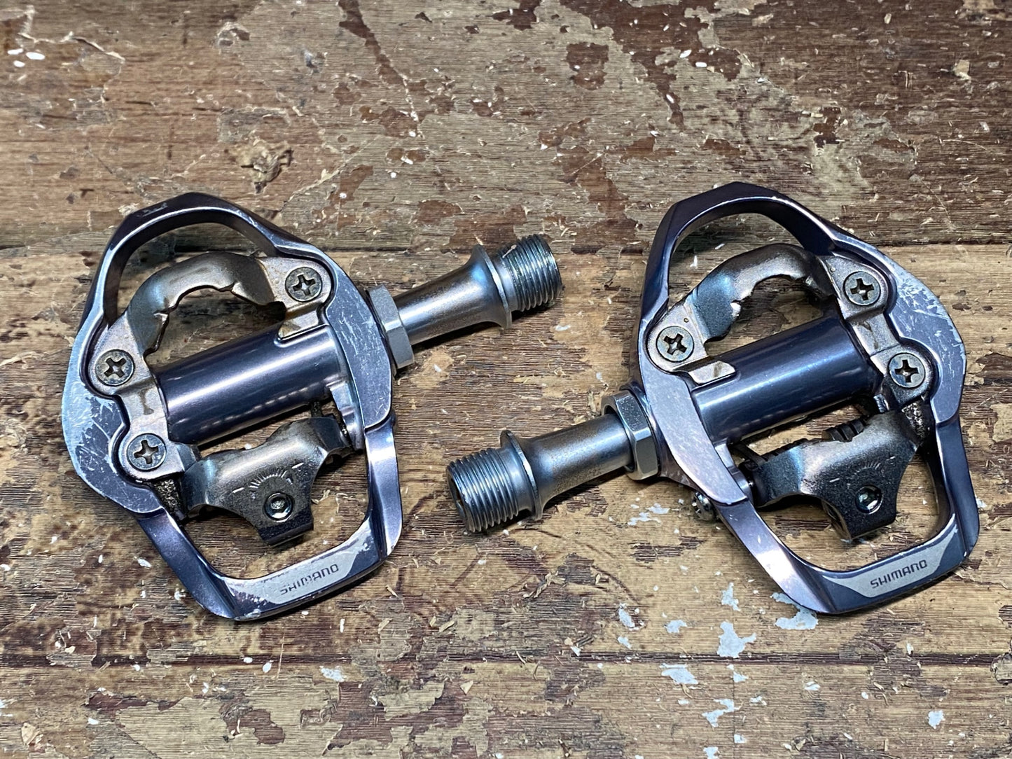 HZ493 シマノ SHIMANO PD-A600 ビンディングペダル シルバー