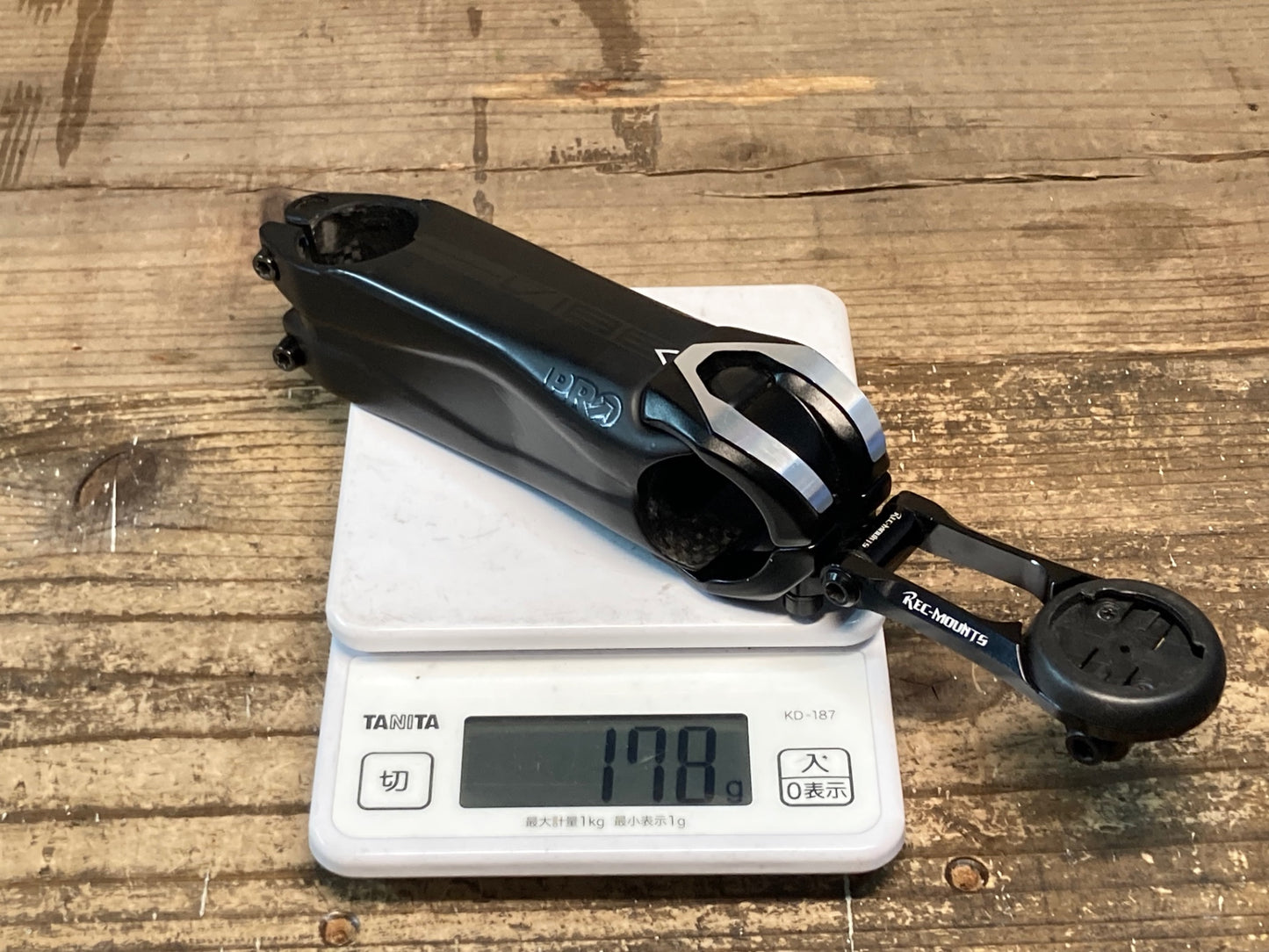 IW735 シマノ SHIMANO PRO CARBON カーボンステム 110mm OS Φ31.8 レックマウント GARMIN/GoPro