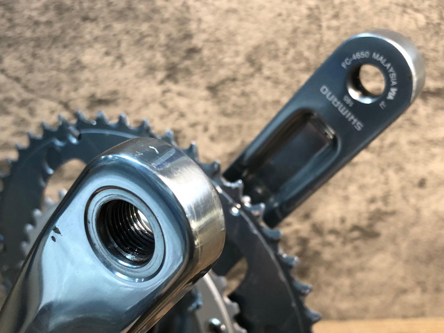 IY308 シマノ SHIMANO ティアグラ TIAGRA FC-4650 クランクセット 165mm 50/34T ※傷