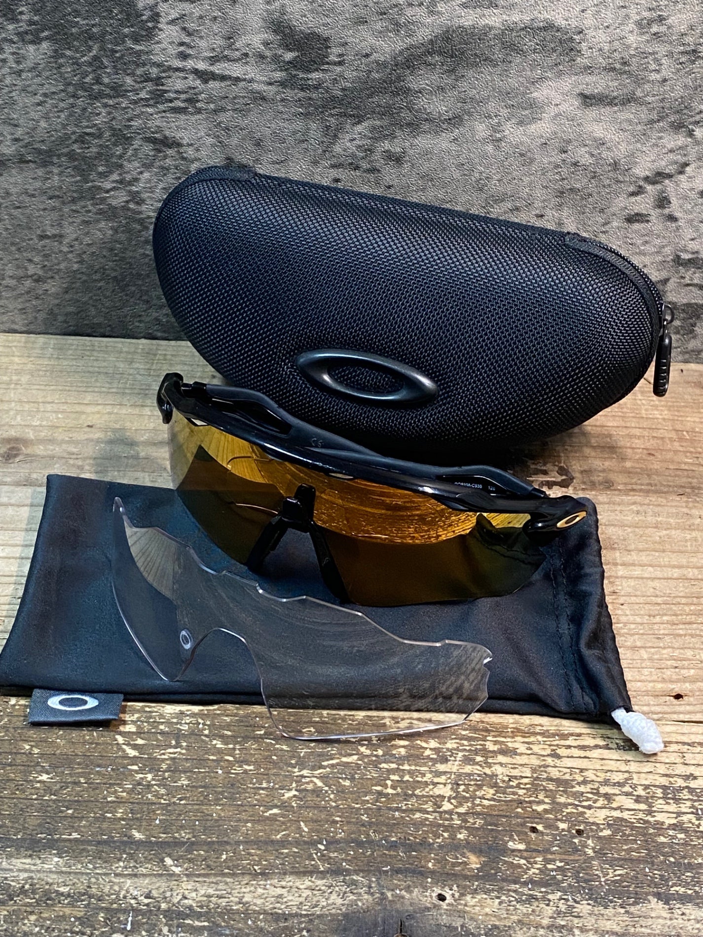 IQ832 オークリー OAKLEY RADER EV サングラス アイウェア 黒 PRIZMレンズ クリアレンズ付属
