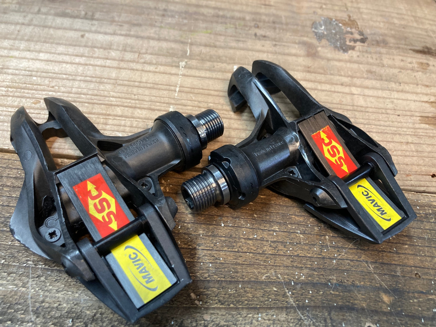 IL457 マヴィック MAVIC ゼリウム ZXELLIUM SLR TI ビンディングペダル チタンシャフト