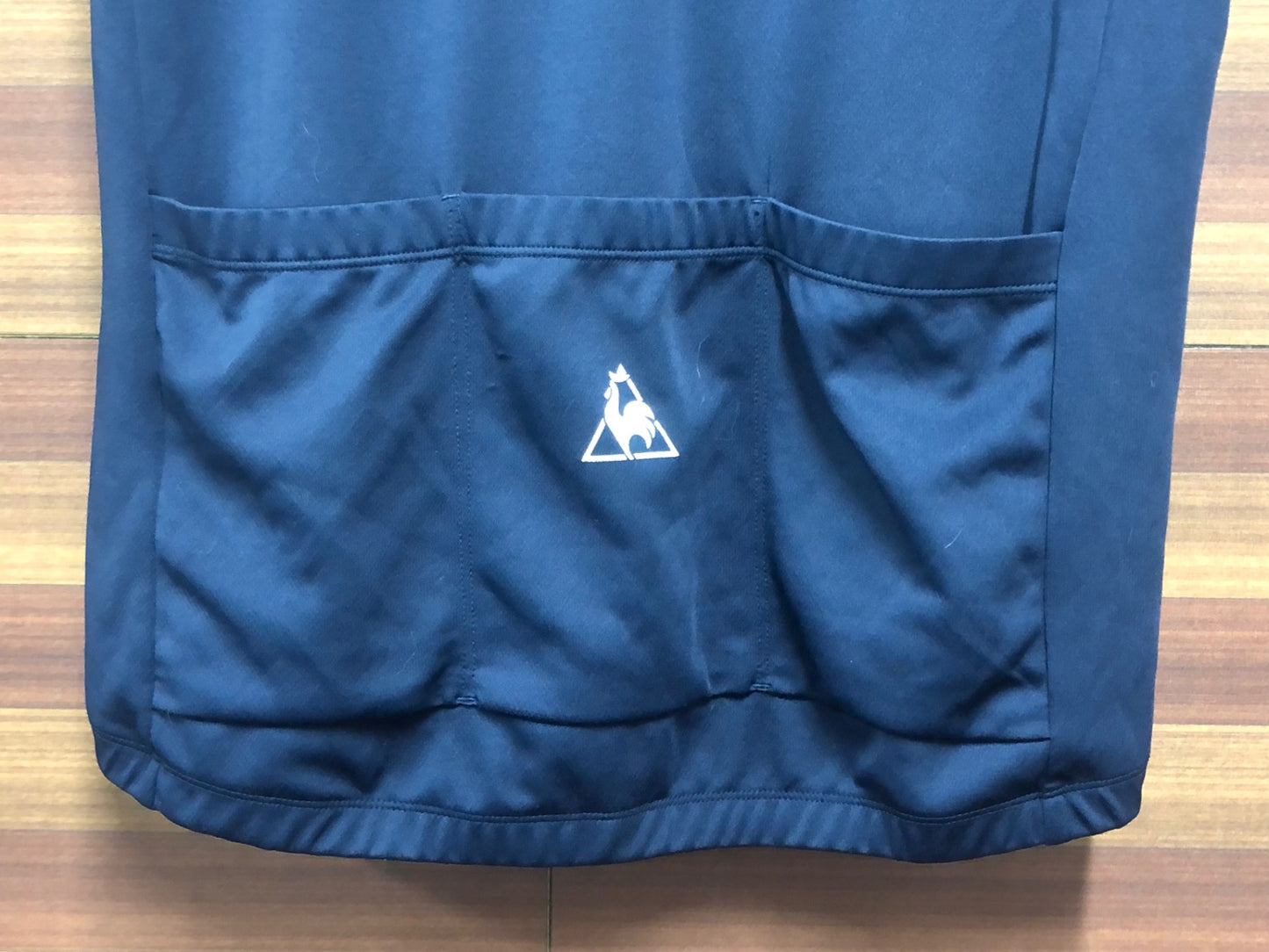 IO088 ルコックスポルティフ le coq sportif 半袖 サイクルジャージ 紺 赤 O