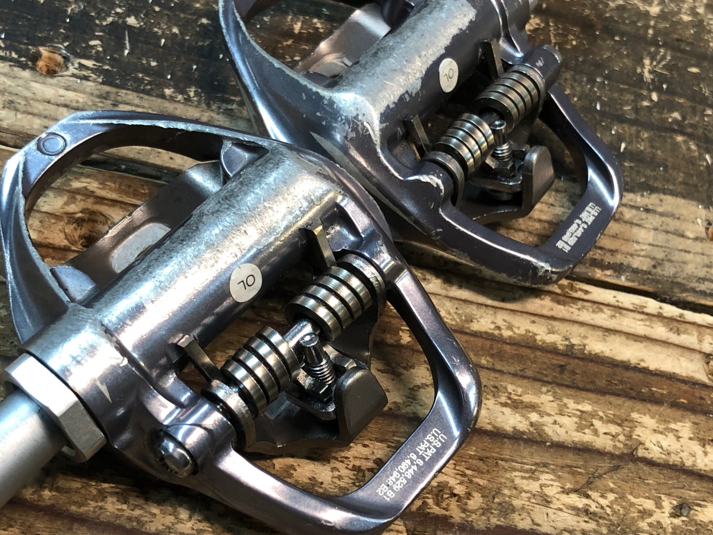 IO222 シマノ SHIMANO PD-A600 ビンディングペダル 削れ大