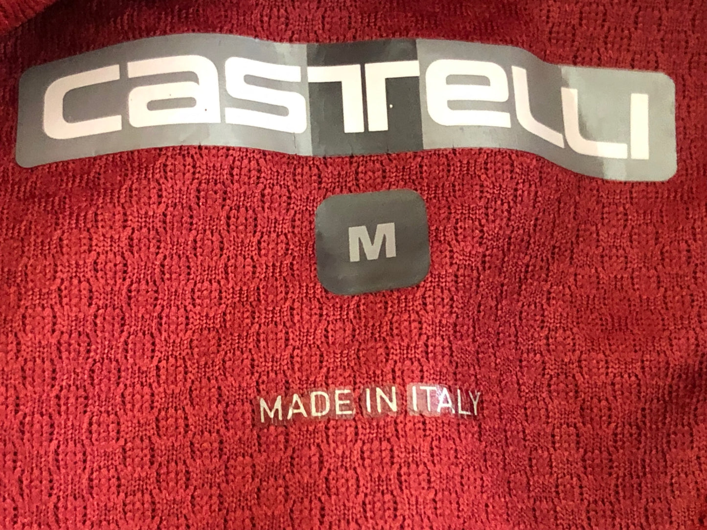 IM427 カステリ CASTELLI 半袖 サイクルジャージ 赤 M