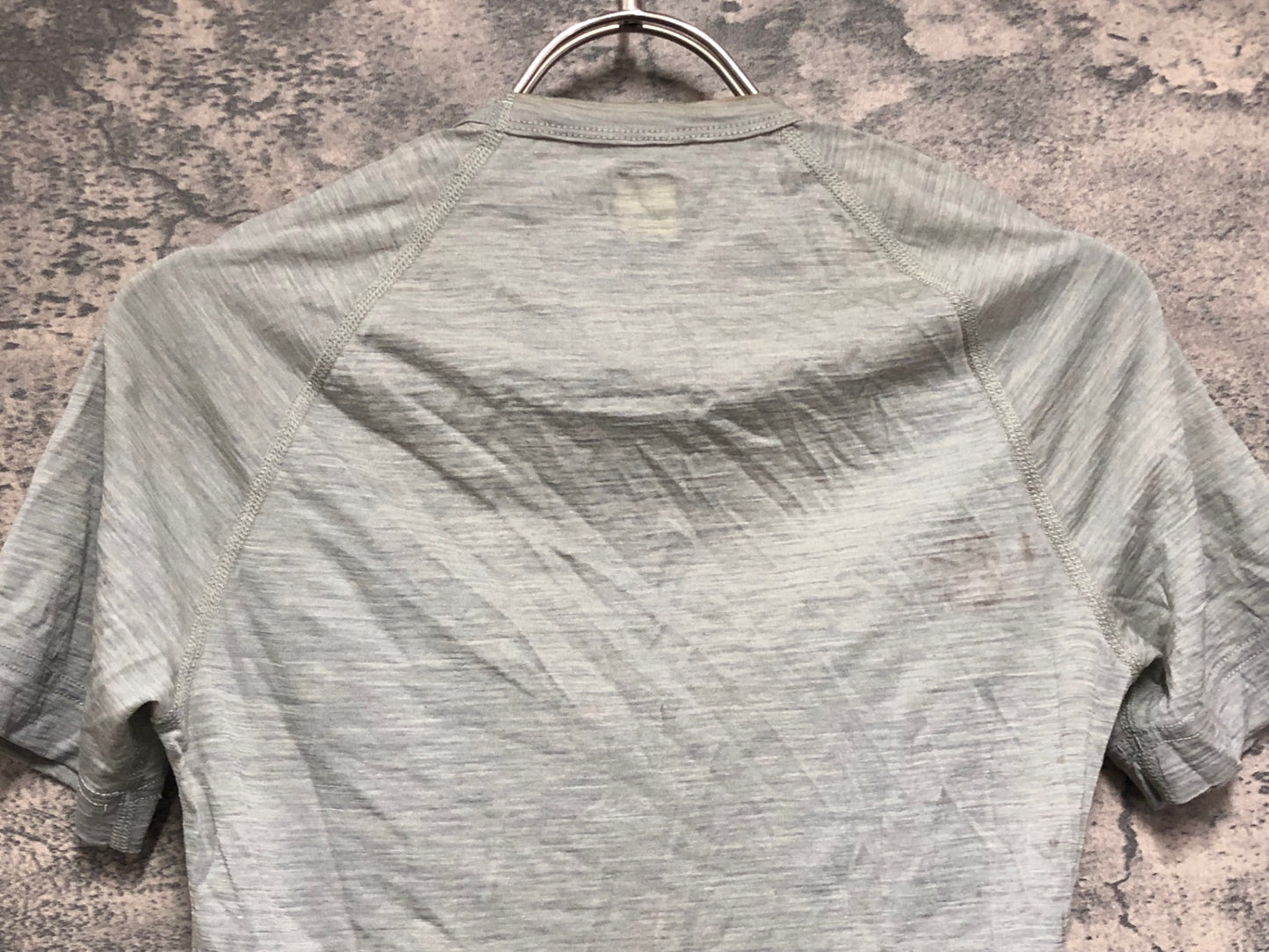 IS748 ラファ Rapha MERINO BASE LAYER 半袖 ベースレイヤー ブルーグレー XS