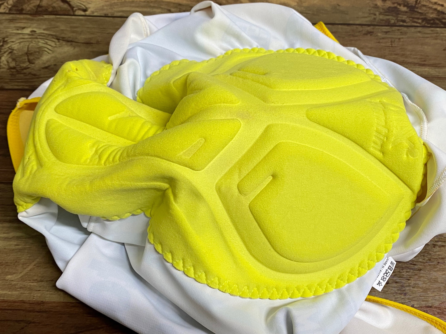 IU613 サンティーニ Santini メルカトーネウノ 半袖 サイクルジャージ ビブショーツ チェレステ 黄 L 上下セット