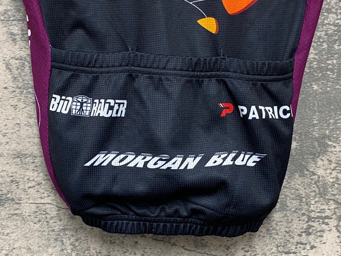 IZ996 ビオレーサー BIORACER ヨーロッパクラブチームジャージ 半袖 サイクルジャージ 黒紫 S