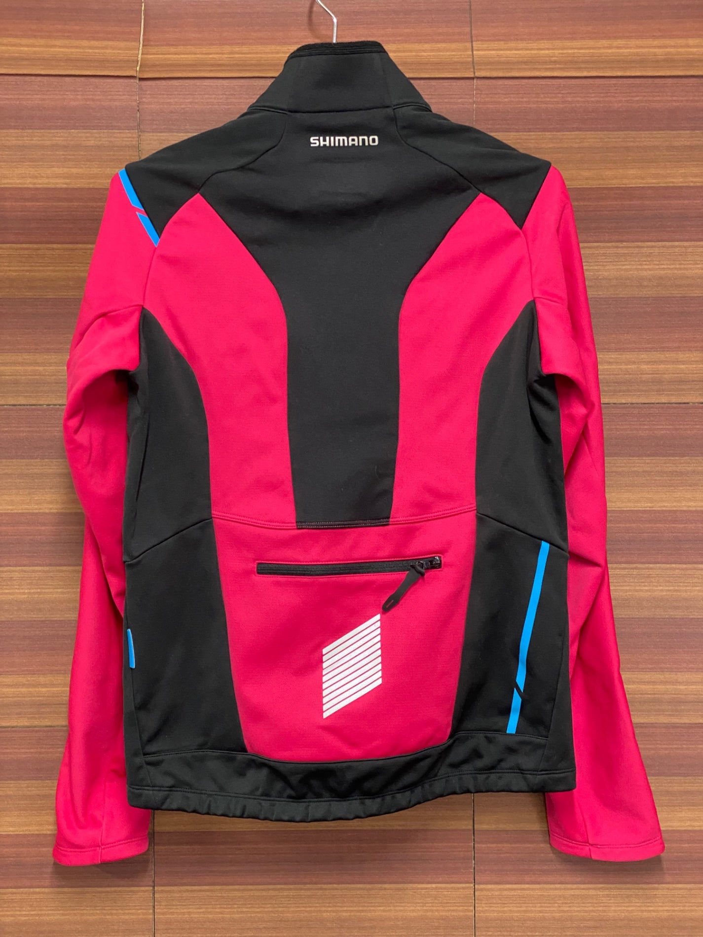 IT083 シマノ SHIMANO 長袖 サイクルジャケット 赤紫 M 裏起毛