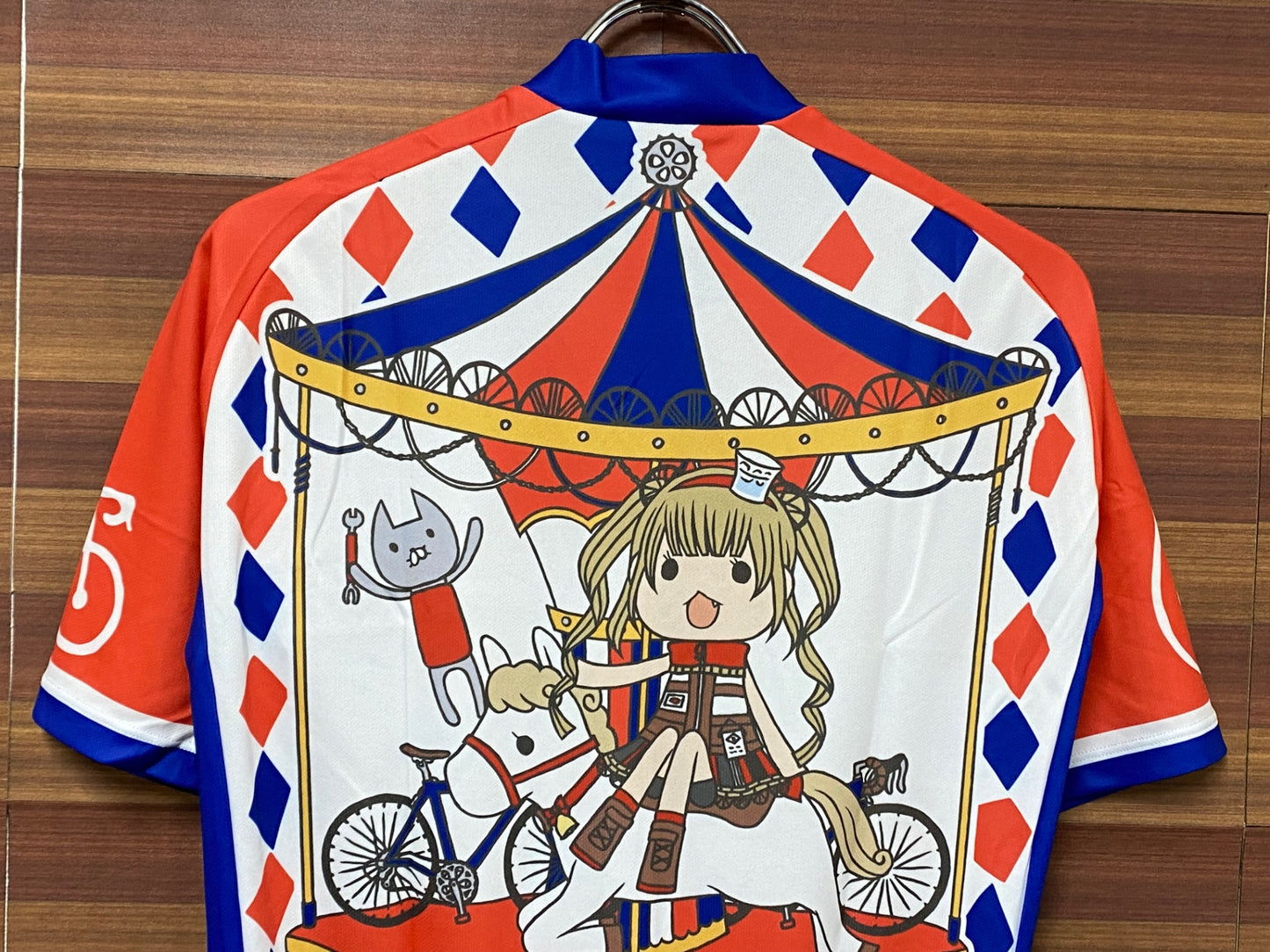 IS010 サンボルト SUNVOLT 半袖 サイクルジャージ 白 L grupetto 絹山サメハル