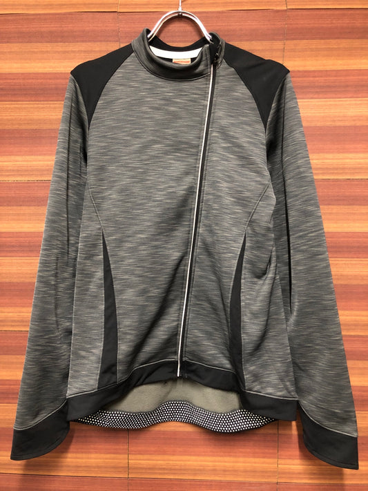 IQ438 ボントレガー BONTRAGER 長袖 サイクルジャケット グレー L 裏起毛