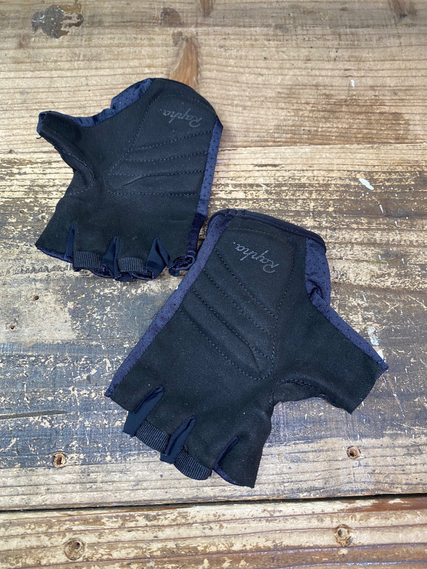 JB085 ラファ Rapha CORE MITTS 指切りグローブ 紺 黒 XS