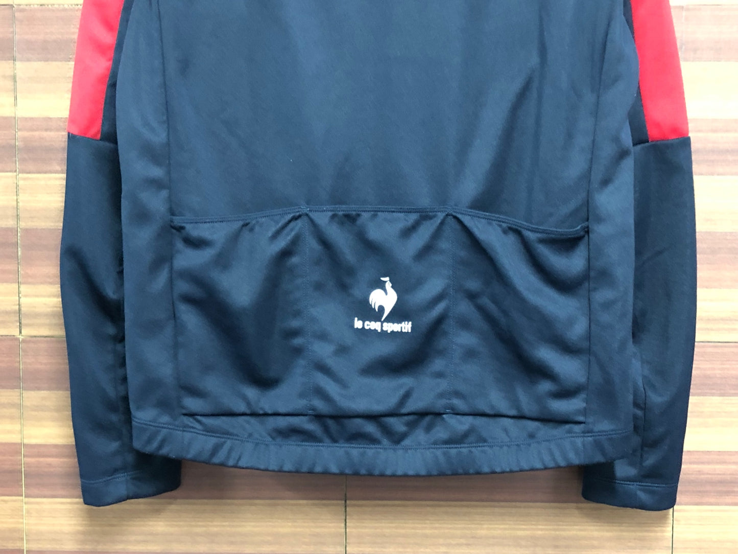 IS430 ルコックスポルティフ le coq sportif 長袖 サイクルジャージ 紺 M