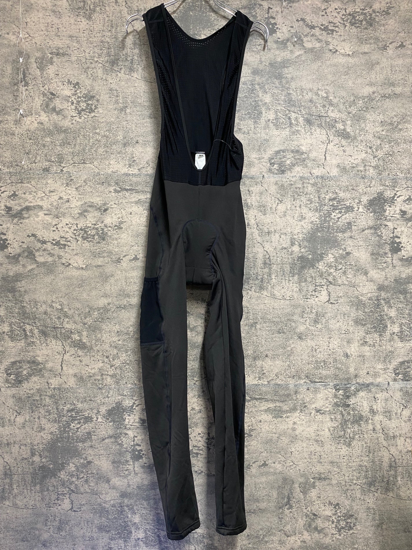 IY351 モーゼン morethan ビブタイツ ビブタイツ 黒 XL 裏起毛 ※動物の毛付着