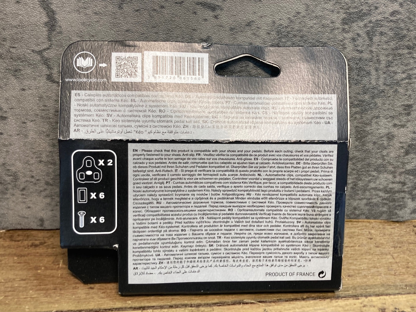 IK371 ルック LOOK ケオ KEO GRIP クリート 黒 0°