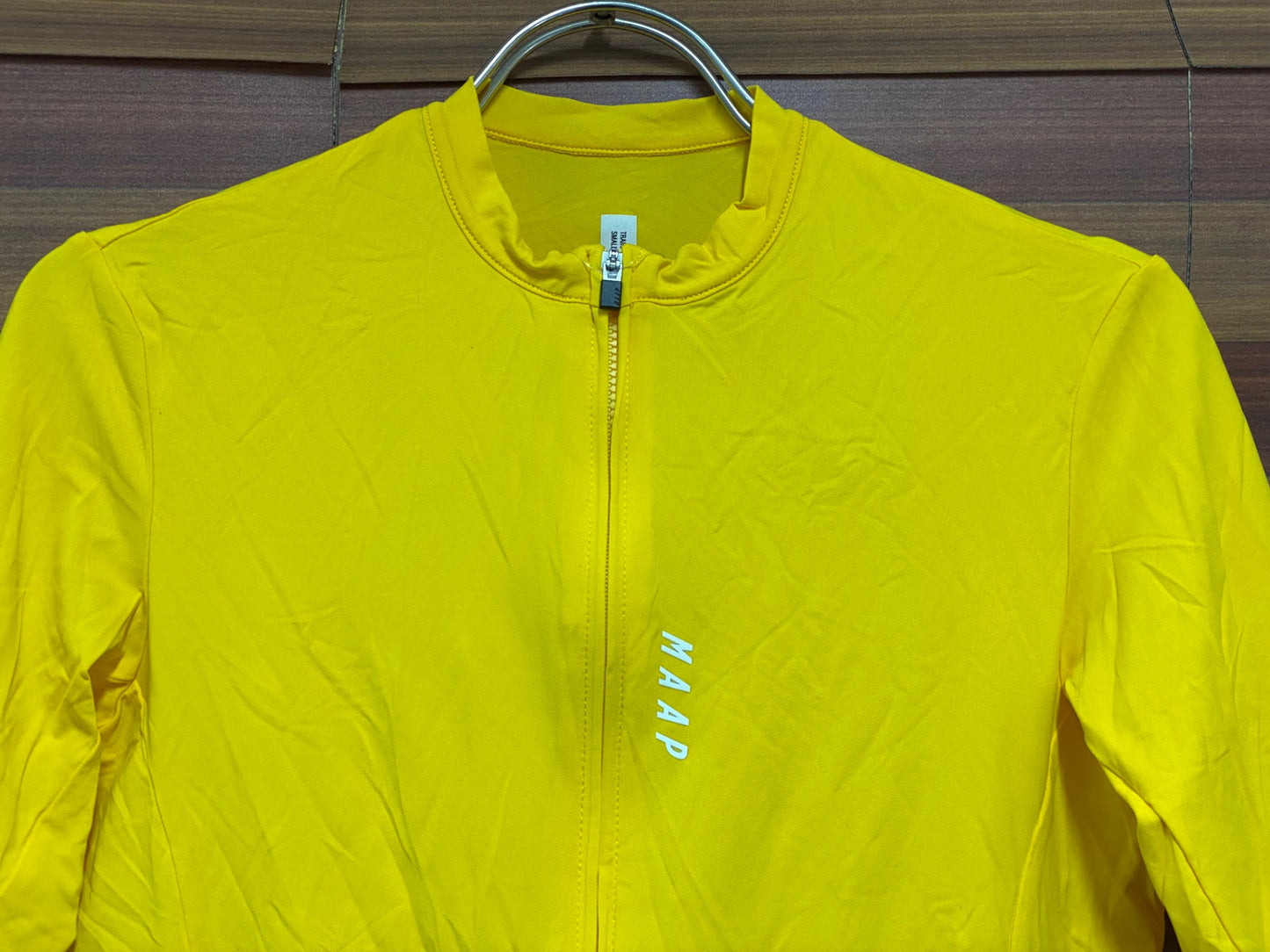 IV079 マープ MAAP Training Jersey 半袖サイクルジャージ 黄 S