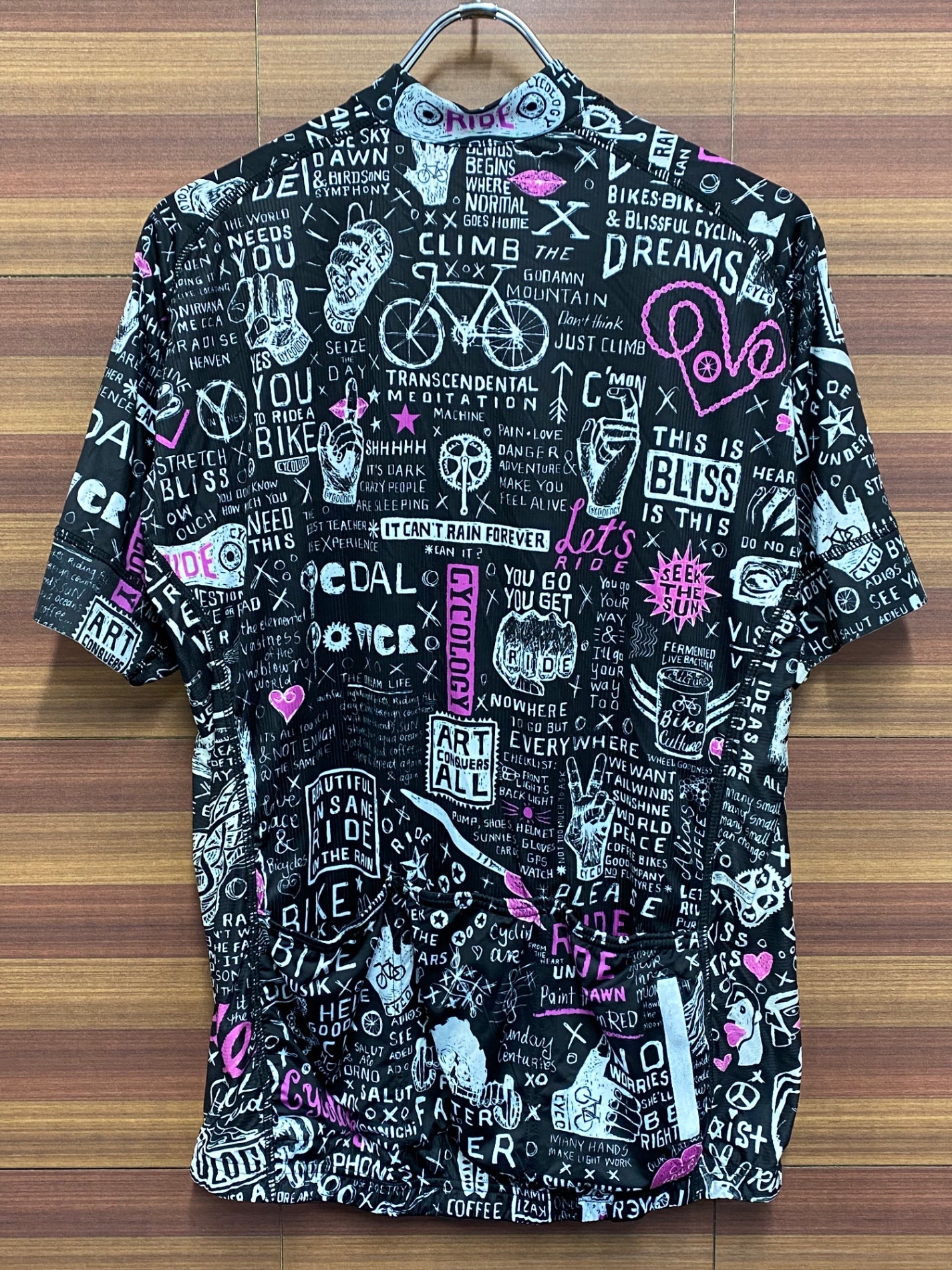 IT535 サイコロジー CYCOLOGY 半袖サイクルジャージ 黒 XL