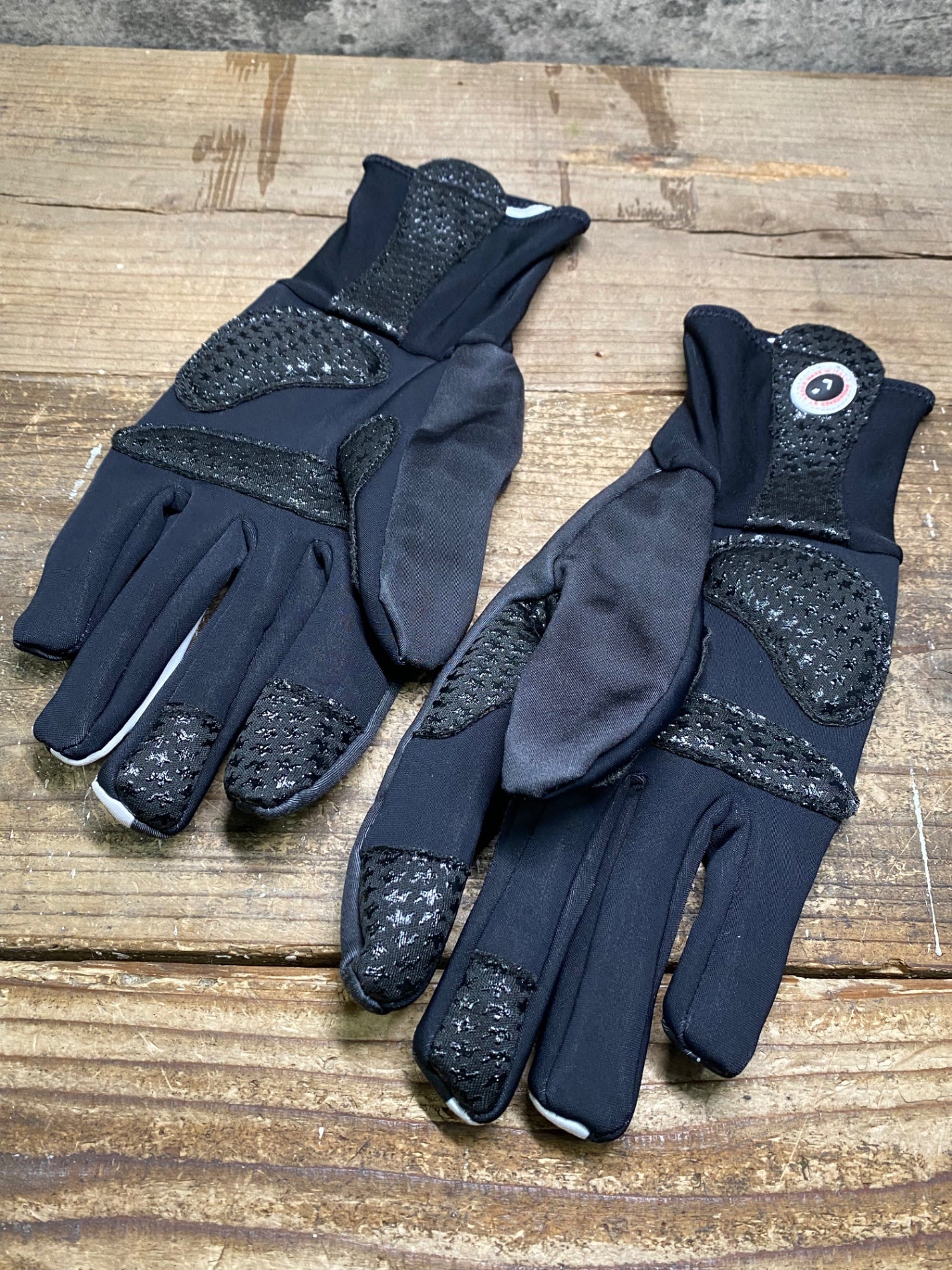 IU304 アソス Assos EARLY WINTER 裏起毛 長指 サイクルグローブ 黒 L