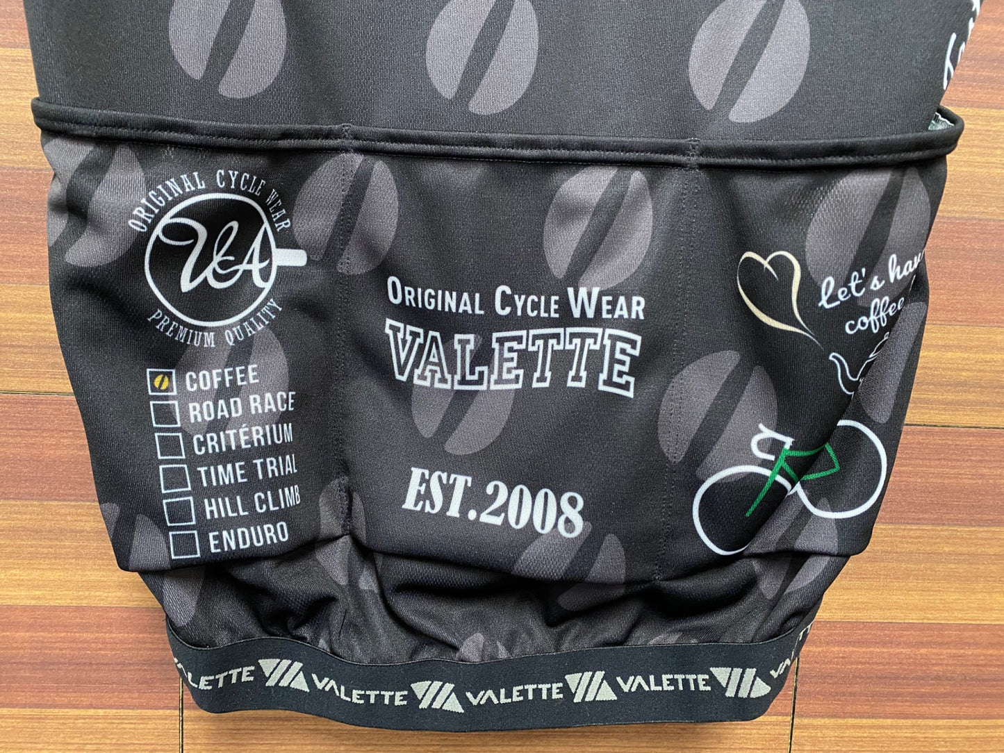 IL800 バレット VALETTE 半袖サイクルジャージ 黒 L ほつれ