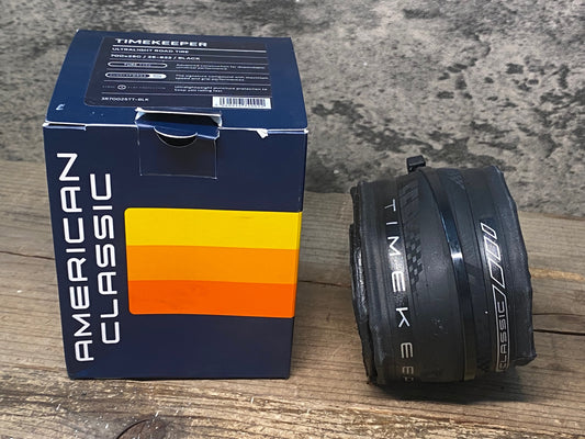 IR405 アメリカンクラシック AMERICAN CLASSIC TIMEKEEPER ULTRALIGHT ROAD TIRE クリンチャータイヤ 700x25c 黒