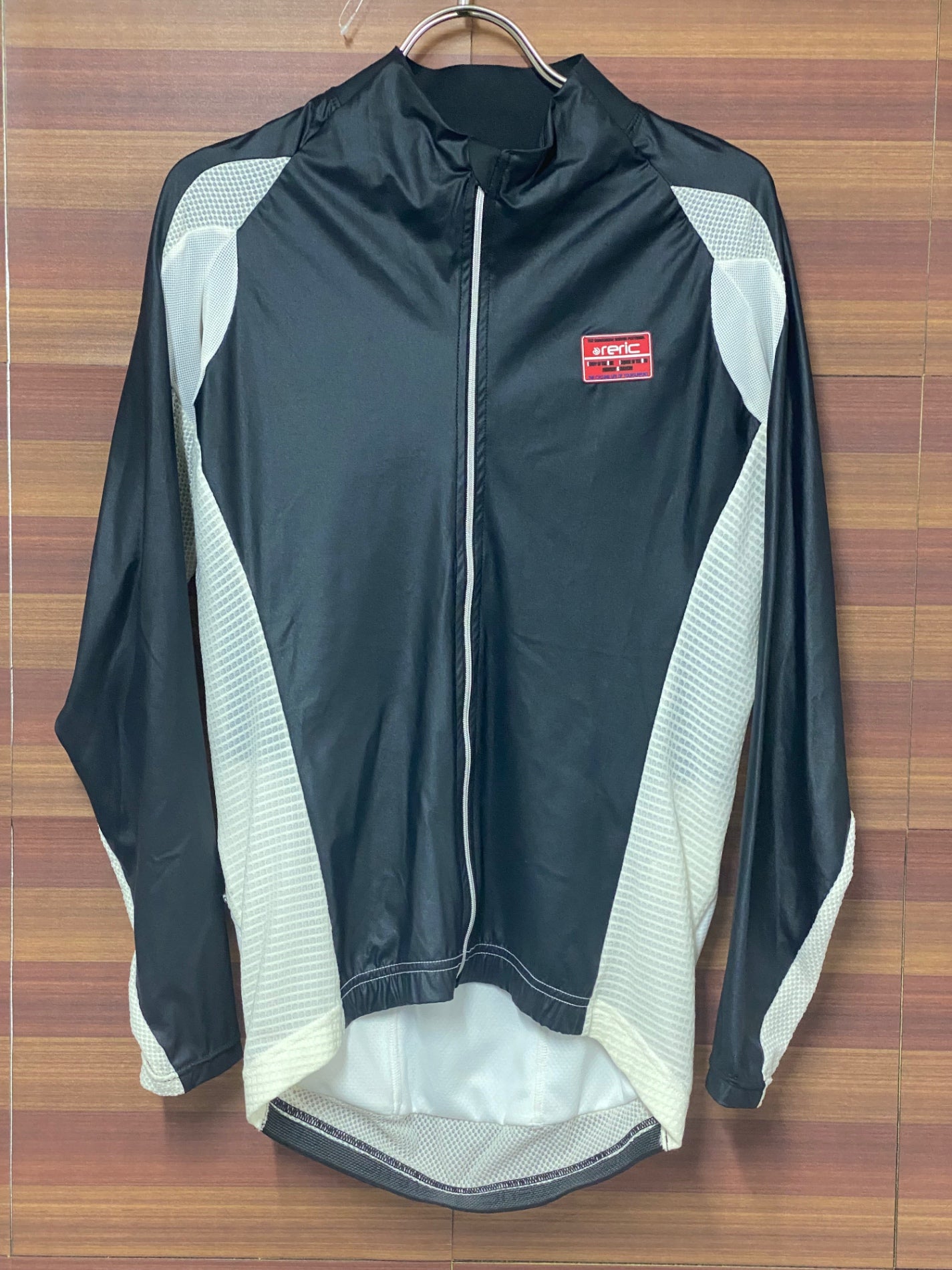 IQ236 レリック reric 長袖 サイクルジャージ 黒 白 XL