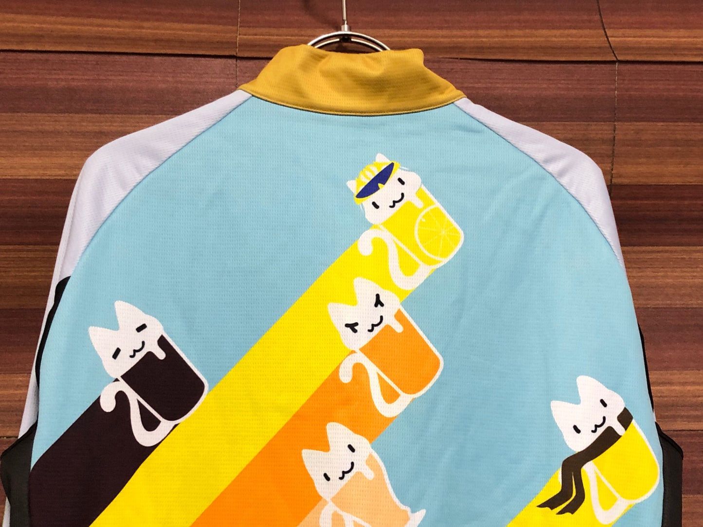 IT013 サンボルト SUNVOLT 長袖 ウィンドブレーカー 水色 黄 L