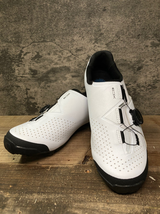 IO978 シマノ SHIMANO XC3 ビンディングシューズ SPD 白 EU40 ※傷あり