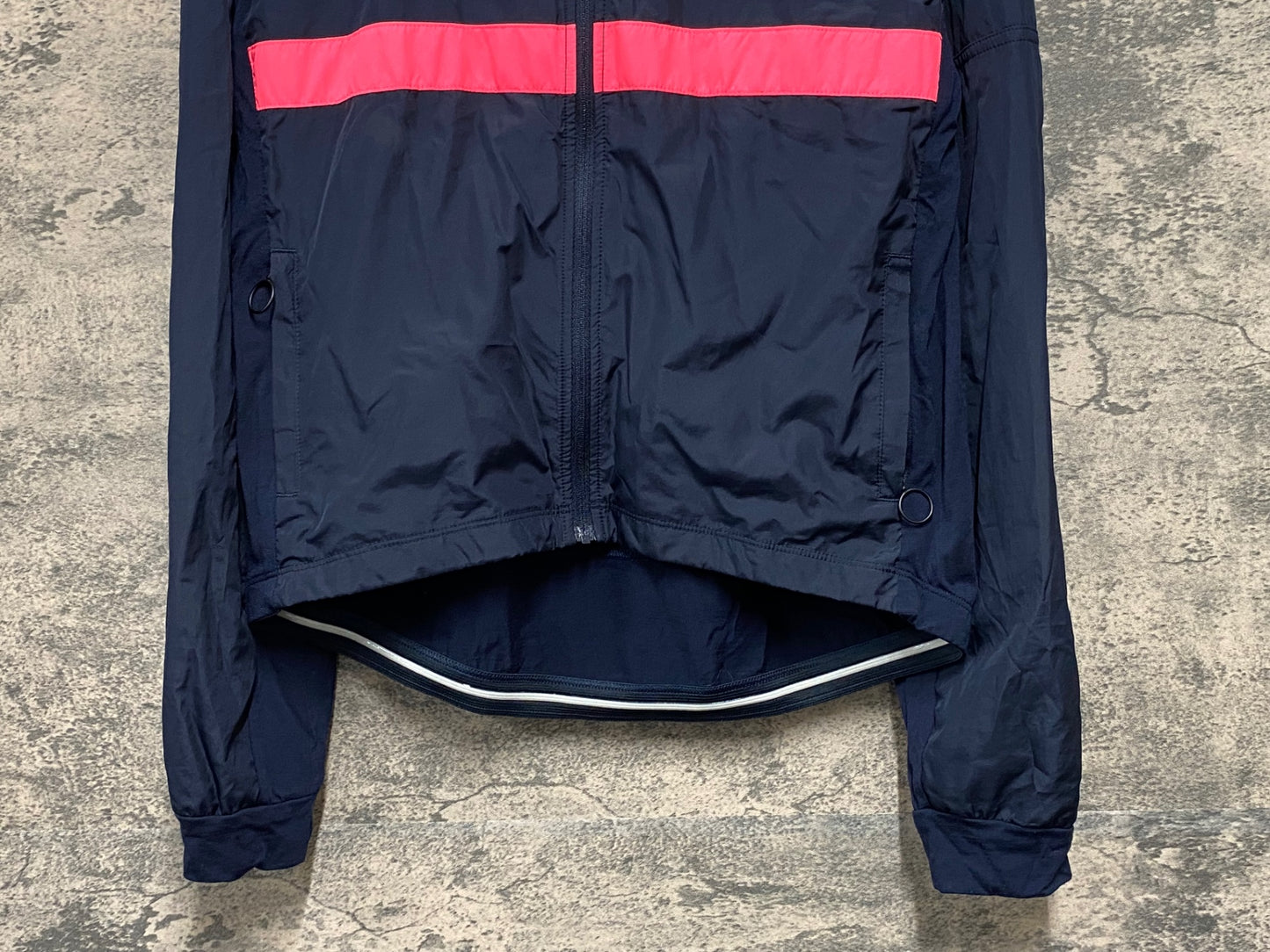 JA336 ラファ Rapha LONG SLEEVE BREVET WINDBLOCK JERSEY 長袖 サイクルジャージ 濃紺 L