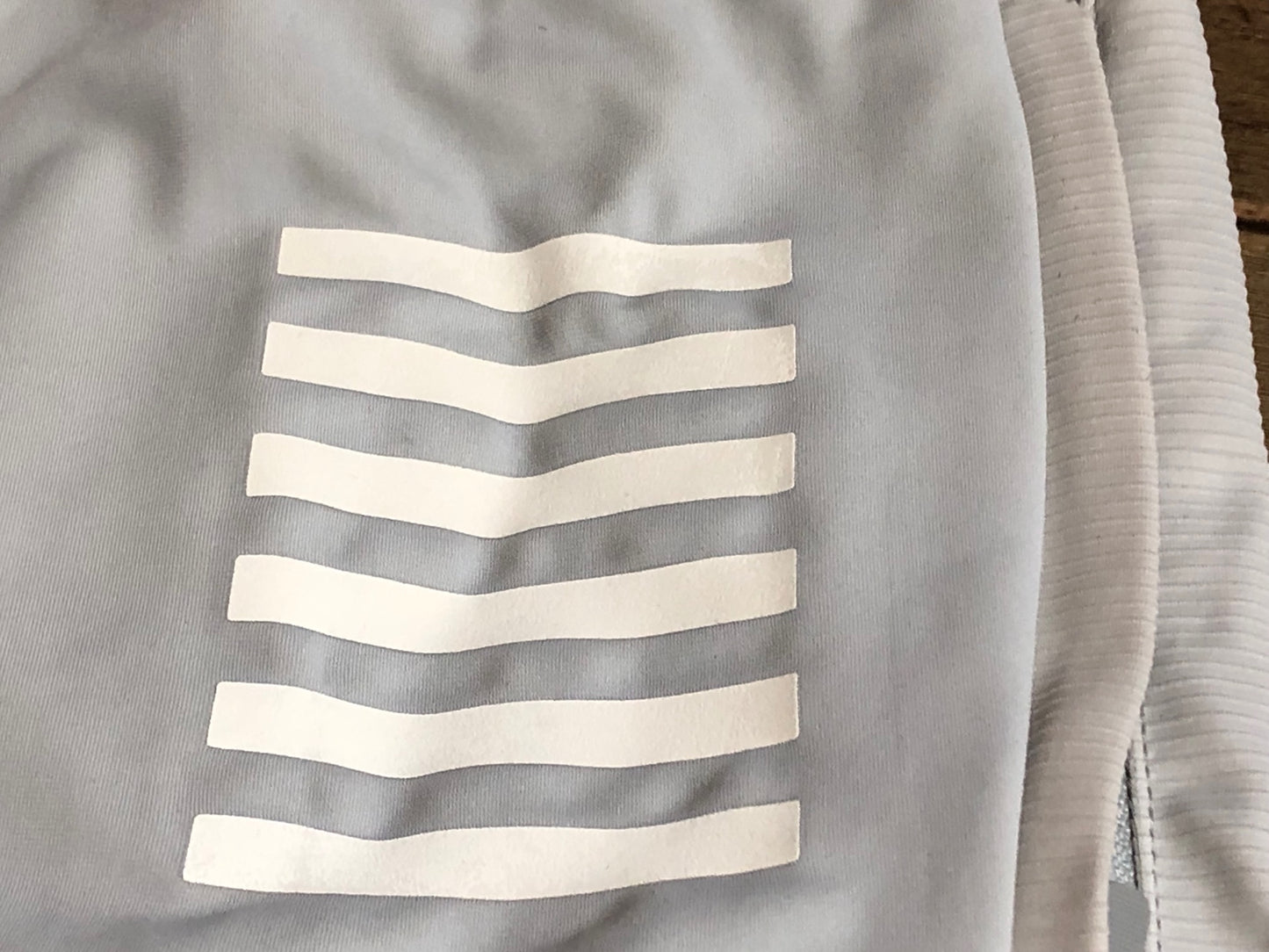 IO428 ラファ Rapha PRO TEAM LONG SLEEVE THERMAL JERSEY 長袖 サイクルジャージ グレー M  ※反射素材劣化