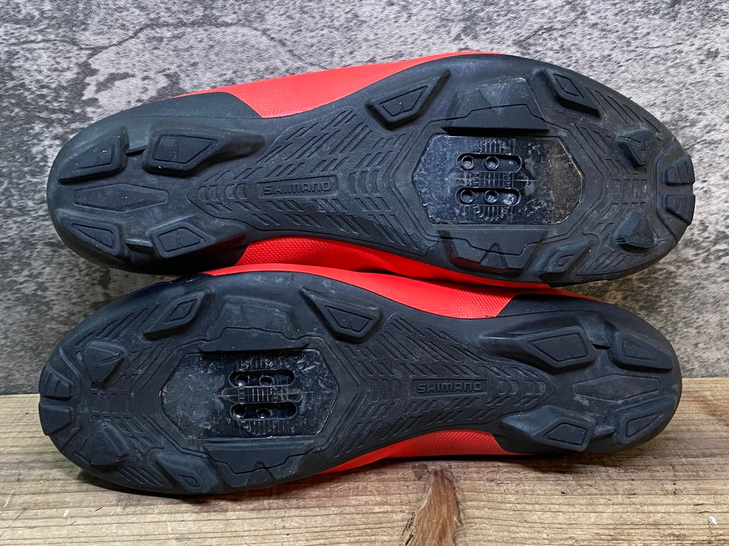 JC544 シマノ SHIMANO XC1 SH-XC100 ビンディングシューズ 赤 SPD EU42