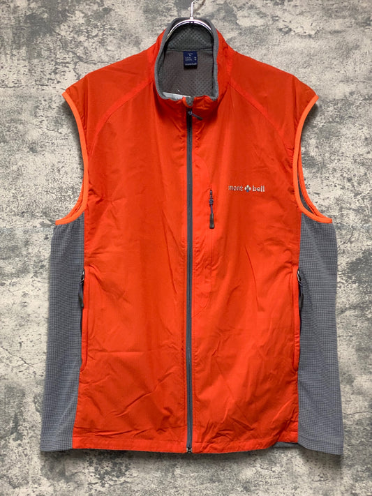JC111 モンベル mont-bell ジレ サイクルベスト オレンジ L