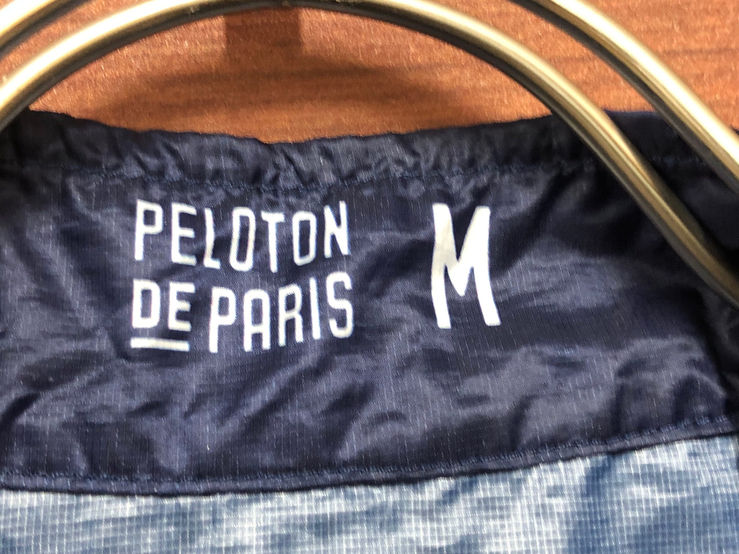IO500 プロトンド パリ PELOTON DE PARIS 長袖 サイクルジャケット 裏起毛 緑 M ※襟に擦れ痕,ほつれ有